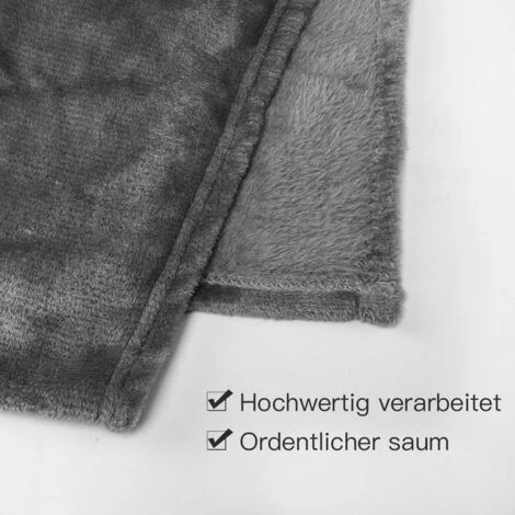 EINFEBEN Couverture En Flanelle Living Blanket 210 G/carré Blanket Fur Blanket Fleece Blanket Super Soft 220x240cm – Image 3