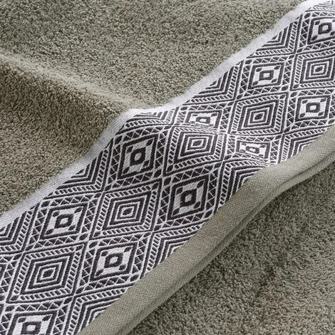 Drap De Bain 90 X 150 Cm Ethnic Estebane Kaki â Image 2