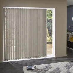 3893 Stores Californiens Madeco 5 Pcs 89mm Taupe Translucide Résistant Au Feu 280cm