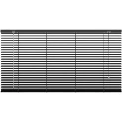Store Horizontal Decosol Aluminium Noir Mat 25mm 120x180cm