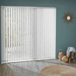 3316 Stores Californiens Madeco 5 Pcs 89mm Blanc Translucide Résistant Au Feu 280cm