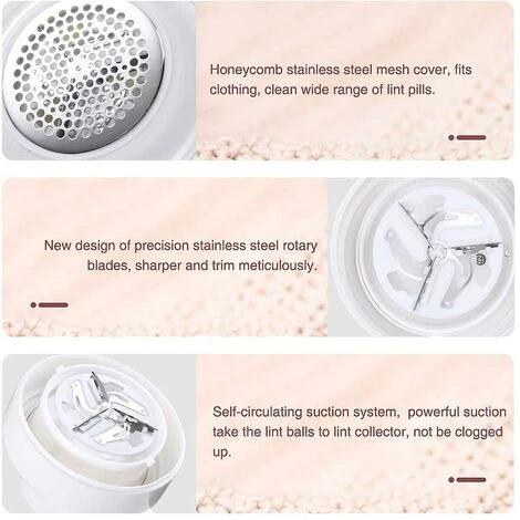 Premier® Rasoir En Tissu, Détachant De Peluches, Rasoir à Chandail électrique, Dissolvant De Fuzz Pill Bobble Pour Tissus, Literie, Vêtements Et – Image 3