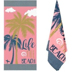 Serviette De Bain 152,4 X 76,2 X 0,02 Cm (L X L X H) Serviette De Plage, Serviettes De Plage En Microfibre Pour Adultes, Serviettes De Piscine à Séchage Rapide Pour Nageurs Serviettes De Plage Sans Sa