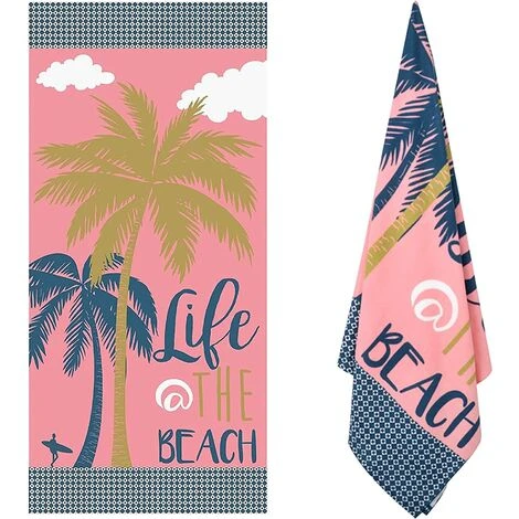 Serviette De Bain 152,4 X 76,2 X 0,02 Cm (L X L X H) Serviette De Plage, Serviettes De Plage En Microfibre Pour Adultes, Serviettes De Piscine à Séchage Rapide Pour Nageurs Serviettes De Plage Sans Sa