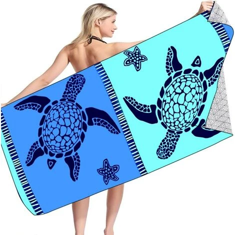 Serviette De Plage 70X140CM Tortue Serviette De Plage Super Doux Absorbant À Séchage Rapide Serviette De Plage Sans Sable Serviette De Bain Mince Serviette De Piscine Couverture De Plage Surdimensionn