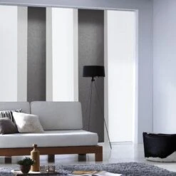 Panneau Japonais Tamisant Uni - Gris Foncé - L45 X H260cm