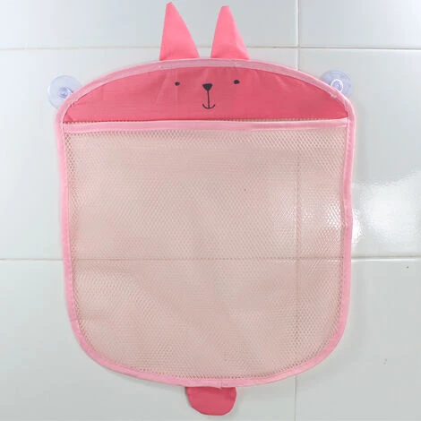 Organisateur De Jouets De Bain Pour Bébé, Sac De Rangement Pour Jouets Pour Salle De Bain Et Baignoire, Filet De Rangement En Maille Pour Accessoires De Douche, 2 X Ventouse——poudre 56Vingt – Image 2