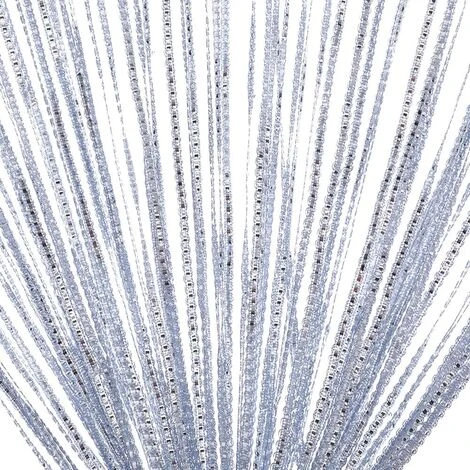 Rideau Occultant Anti Mouche Rideau De Porte Panneau Moustiquaire Pailleté Fil Rideaux Décoration Mural Fenêtre Porte Salle De Frange 100 X 200 Cm Lefou – Image 4