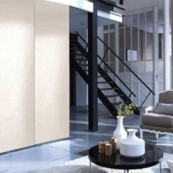 Panneau Japonais Tamisant Uni - Blanc Perle - L45 X H260cm