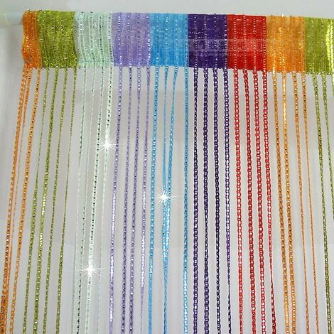 1 Chaîne De Moustiquaire De Rideau De Porte Pour Séparateur De Porte Ou Panneau De Rideau (couleur) – Image 3