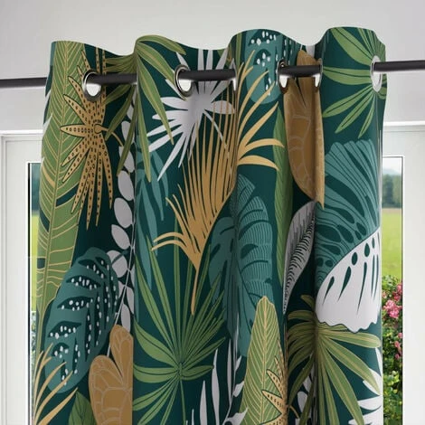 Rideau à Oeillets Pur Coton 135x250 TANZANIE, Par Soleil D'Ocre