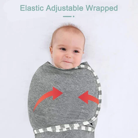 Lange Pour Bébé Avec Bonnet Linges Pour Bébé Nouveau-né En Coton Biologique Confortable, Gigoteuse Pour Bébé Fille Garçon 0-3 Mois – Image 4