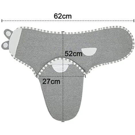 Lange Pour Bébé Avec Bonnet Linges Pour Bébé Nouveau-né En Coton Biologique Confortable, Gigoteuse Pour Bébé Fille Garçon 0-3 Mois – Image 5
