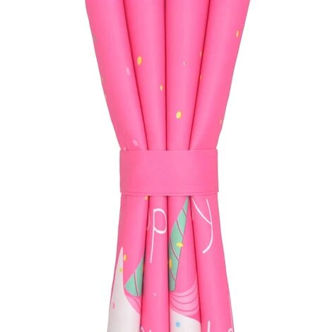 Rideau Occultant Imprimé Pour Enfants 2 Pcs 140 X 240 Cm Rose VidaXL – Image 4