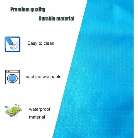 READCLY-Tapis De Plage 200x210cm Serviette De Plage Anti Sable Matelas De Sol Impermeable Avec 4 Piquets, Tapis Couverture Pique Niques Pliable Plage Accessoire Panier Tapis De Jardin Exterieur 4-6 Pe â Image 5