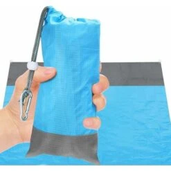 Couverture De Plage Ultralégère Couverture De Pique-nique Imperméable 200 X 140 Cm Résistant Au Sable Tapis De Plage Léger Pliable Portable Couverture De Poche Surdimensionnée Couverture De Camping En