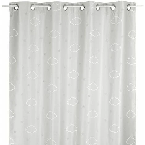 ATMOSPHERA Rideau Occultant Phosphorescent Enfant Nuages - 140 X 250