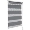 Store Enrouleur Jour Nuit Double 100x150cm Gris