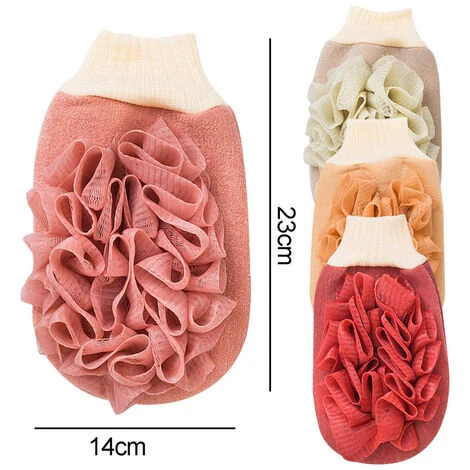 Pièces Gant Exfoliant Corps Gant De Douche Gant De Douche Exfoliant Double Usage éponge De Bain Douche Gant De Bain Pour Gommage Corporel Dissolvant De Peau Morte – Image 5