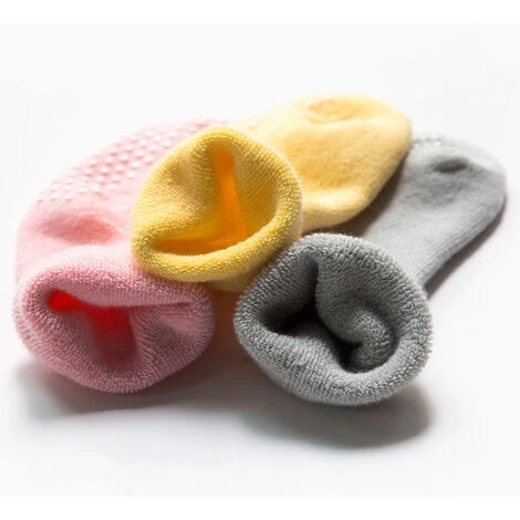 LTS FAFA Chaud Bébé Enfant En Bas âge Garçons Filles Colle Point éponge Chaussettes Nouveau-né Bébé Confortable Coton Doux Antidérapant Chaussettes Bébé Fournitures Automne Hiver 0-3T – Image 4