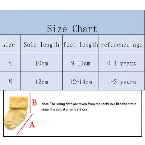 LTS FAFA Chaud Bébé Enfant En Bas âge Garçons Filles Colle Point éponge Chaussettes Nouveau-né Bébé Confortable Coton Doux Antidérapant Chaussettes Bébé Fournitures Automne Hiver 0-3T – Image 5
