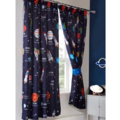 Rideaux Doublés Espace - -Sky Is The Limit- - 168 X 137 Cm