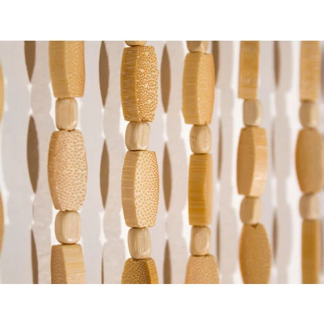 Rideau De Porte En Bambou Et Perle De Bois - Morel â Image 2