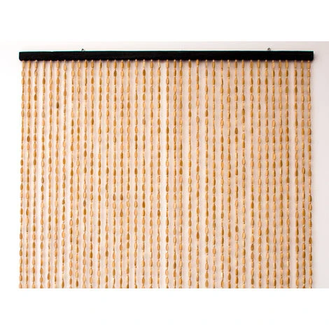 Rideau De Porte En Bambou Et Perle De Bois - Morel â Image 3