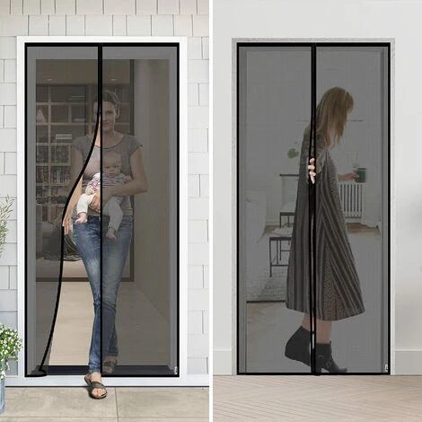 Fibre Moustiquaire Magnétique De Verre à Bande Magnétique Complète Porte, Rideau Magnétique Anti-moustique Pour Porte De Balcon, Rideau Anti-mouches-100210CM – Image 4