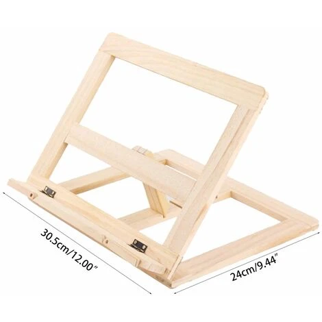 Chevalet De Table En Bois, Support Pour Livre De Cuisine, Repose-tablette Pour Livre De Texte,B â Image 2