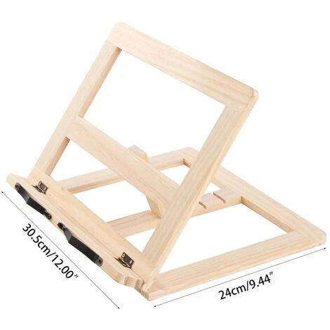 Chevalet De Table En Bois, Support Pour Livre De Cuisine, Repose-tablette Pour Livre De Texte,B â Image 3