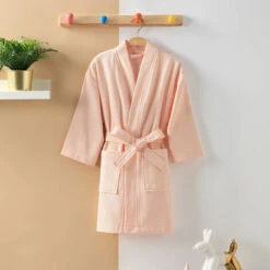 Peignoir Enfant Avec Capuche, Noué