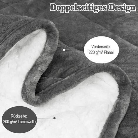 WOLTU Couverture Lestée. Couverture Pondérée 7kg. Contre Stress. Insomnie. Anxiété. 135x200cm Gris. GD008gr7M01 – Image 3