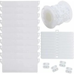 10pcs Plaque De Lestage Store Californien Poids Lest Stores Verticaux Plaque Lestage Store Lamelle Verticale 127mm PiĂšce Rechange Blanche