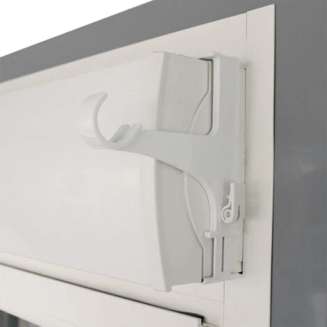 2 Supports Sans Perçage, Blanc, Caisson De Volet Roulant, Pour Tringle à Rideau Diamètre 20 à 28 Mm