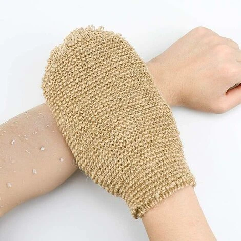 Sangle Lave Dos Eponge Exfoliante Dos Gants De Crin En Chanvre Naturel Pour Dos Corps Bain Douche Hommes Femmes HA â Image 3