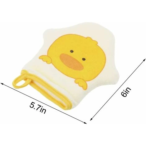 Eponge Bebe Bain Gant Douche Enfant Mignon Animal Gant De Bain Gant De Toilette Enfant Modèle Étoile Éponge De Bain Bébé 3 Pièces Gant De Toilette Exfoliant Pour Bébé Enfant En Âge – Image 2