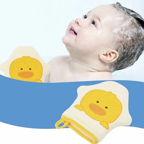 Eponge Bebe Bain Gant Douche Enfant Mignon Animal Gant De Bain Gant De Toilette Enfant Modèle Étoile Éponge De Bain Bébé 3 Pièces Gant De Toilette Exfoliant Pour Bébé Enfant En Âge – Image 3