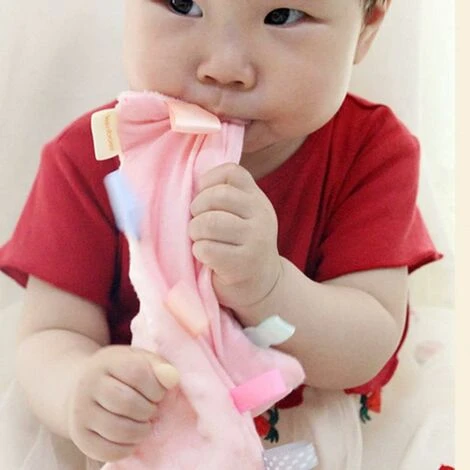 Bébé Burp Chiffons 2 PIÈCES Doux Salive Serviette Gant De Toilette Absorption D Eau D Essuie- Glace Main Visage Serviette Mouchoir Pour Enfants En Bas Âge Nouveau- Né Rose Vert – Image 4