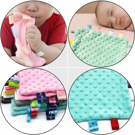 Bébé Burp Chiffons 2 PIÈCES Doux Salive Serviette Gant De Toilette Absorption D Eau D Essuie- Glace Main Visage Serviette Mouchoir Pour Enfants En Bas Âge Nouveau- Né Rose Vert – Image 5