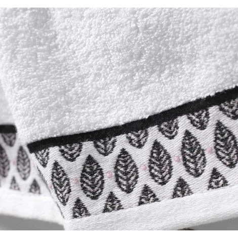 Lot De 2 Gants De Toilette Botanica Blanc â Image 2