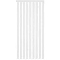 Elegant-Stil Store Vertical 120 X 250 Cm Tissu Blanc,pour Salon/Jardin,Montage Facile,2,6 Kg