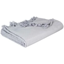 Jeté De Lit Gris Clair 160X220 - Atmosphera Créateur D'intérieur