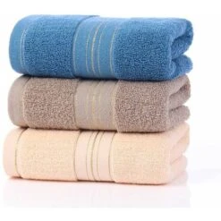 Towels Lot De 3 Serviettes De Bain , De Qualité Supérieure, Très Absorbantes, Lavables En Machine
