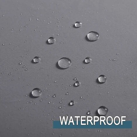 Rideau Pour Pergola - Rideaux D'Extérieur Lot De 2 Isolant Occultant Lumière Bloquer Imperméable Décoration Intérieur/Extérieur Jardin à Oeillets, L 132 X H 213 Cm, Gris – Image 4