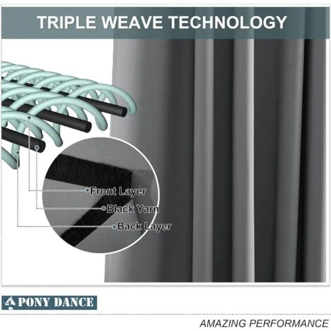 Rideau Pour Pergola - Rideaux D'Extérieur Lot De 2 Isolant Occultant Lumière Bloquer Imperméable Décoration Intérieur/Extérieur Jardin à Oeillets, L 132 X H 213 Cm, Gris – Image 5