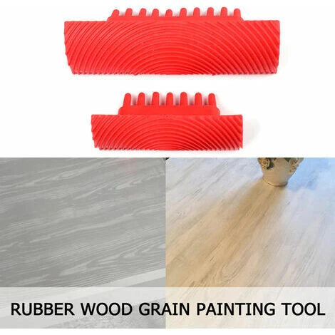 Un Ensemble De 2 Pieces En Caoutchouc A Grain De Bois, Peinture Murale Imitation Grain De Bois ZZ0034 Ensemble De Colonnes â Image 4