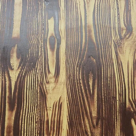 Un Ensemble De 2 Pieces En Caoutchouc A Grain De Bois, Peinture Murale Imitation Grain De Bois ZZ0034 Ensemble De Colonnes â Image 5