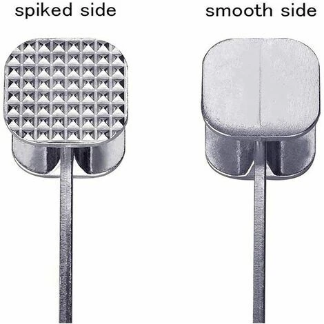 Alliage D'aluminium Simple Face épine Viande Marteau Viande En Vrac Viande Tendre Côtes Cassées Marteau Steak Côtelette De Porc Outil 1 Paquet – Image 4