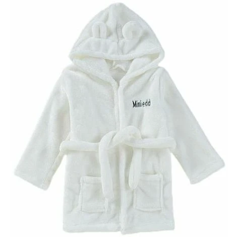 Vêtements D'Intérieur En Flanelle - Peignoir Pour Enfants - Blanc